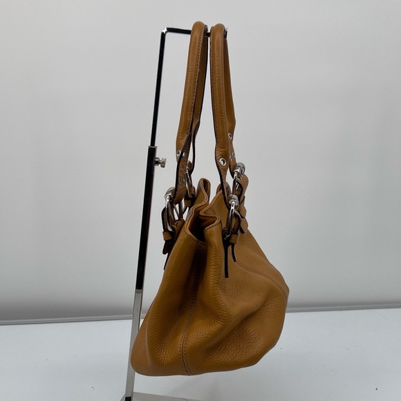 Tignanello Camel Slouchy Shape Leather Shoulder Bag Purse - Picture 5 of 9